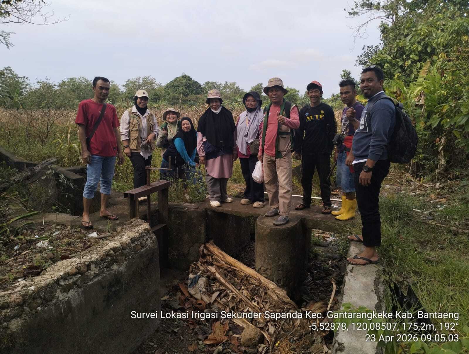 SURVEI LOKASI IRIGASI SEKUNDER SAPANDA KEC.GANTARANGKEKE KAB.BANTAENG
