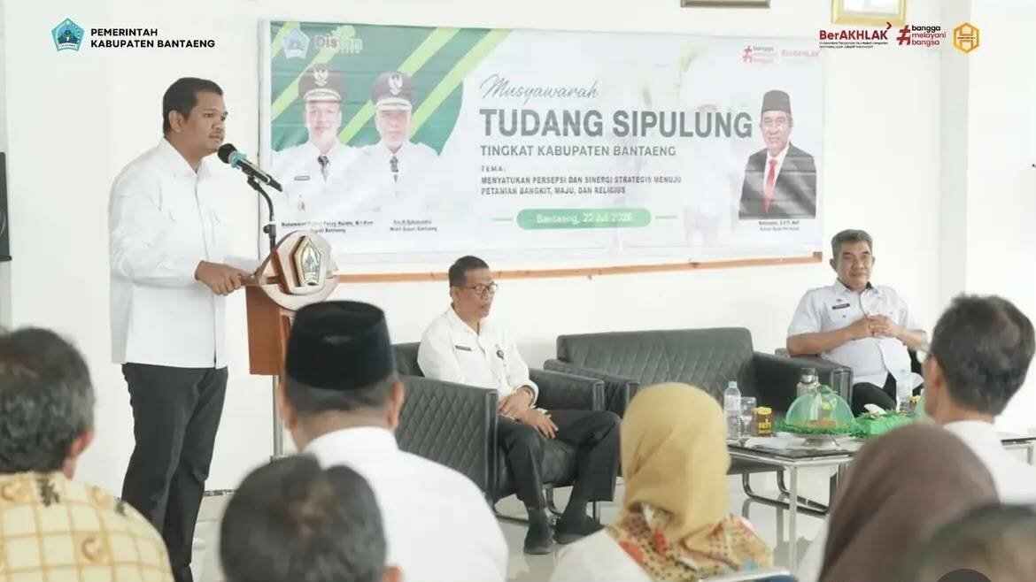 Bupati Bantaeng Pimpin Musyawarah Tudang Sipulung Tingkat Kabupaten, Perkuat Sinergi Menuju Pertanian Bangkit, Maju dan Religius