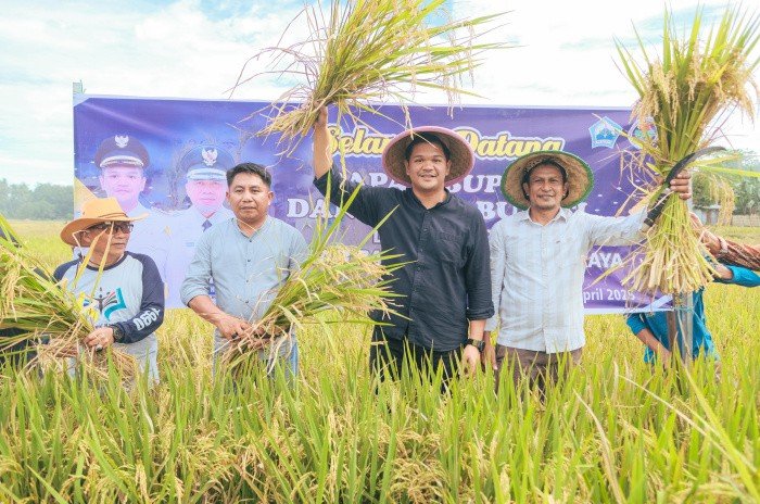 Panen Perdana Padi Varietas ROJOLELE di Desa Rappoa Kecamatan Pajukukang 