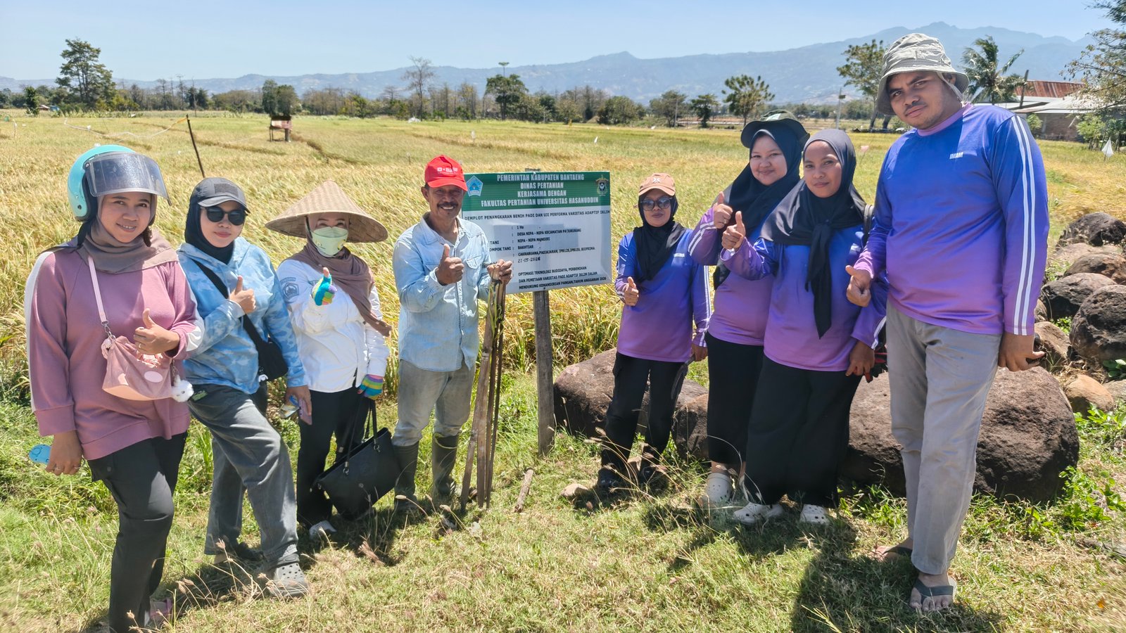 Rangkaian Pengambilan Ubinan Penangkaran Padi Cakra di Gantarang Keke dan Pa’jukukang
