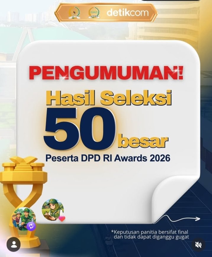 Dua Putra Daerah Sulawesi Selatan Berhasil Masuk 50 Besar  DPD RI Awards 2026